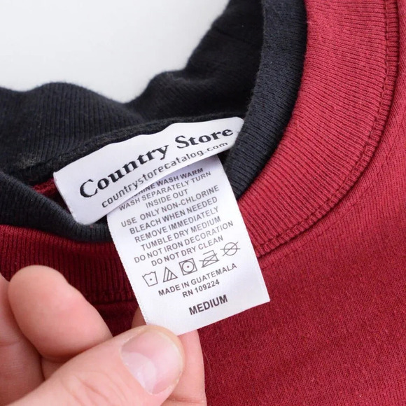 Vintage 90'S Country Store  Red Snowman Ugly Christmas Crewneck Sweater M - Picture 11 of 11